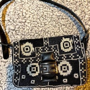 Fake Fendi Beaded Shoulder Bag